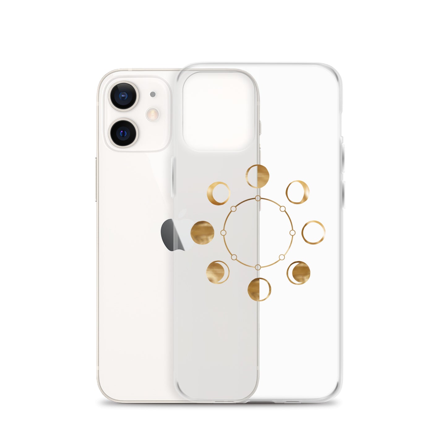 Moon Phases clear iPhone Case - Uranus House