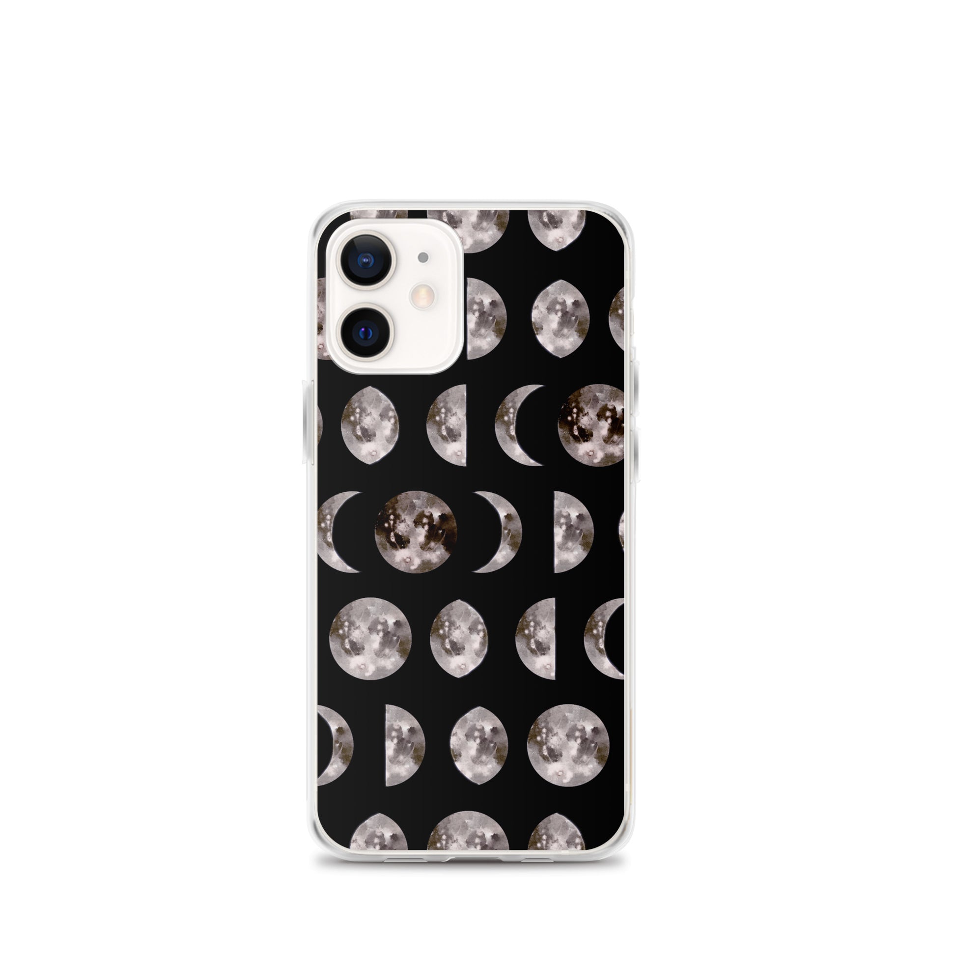 Moon Phases black iPhone Case - Uranus House