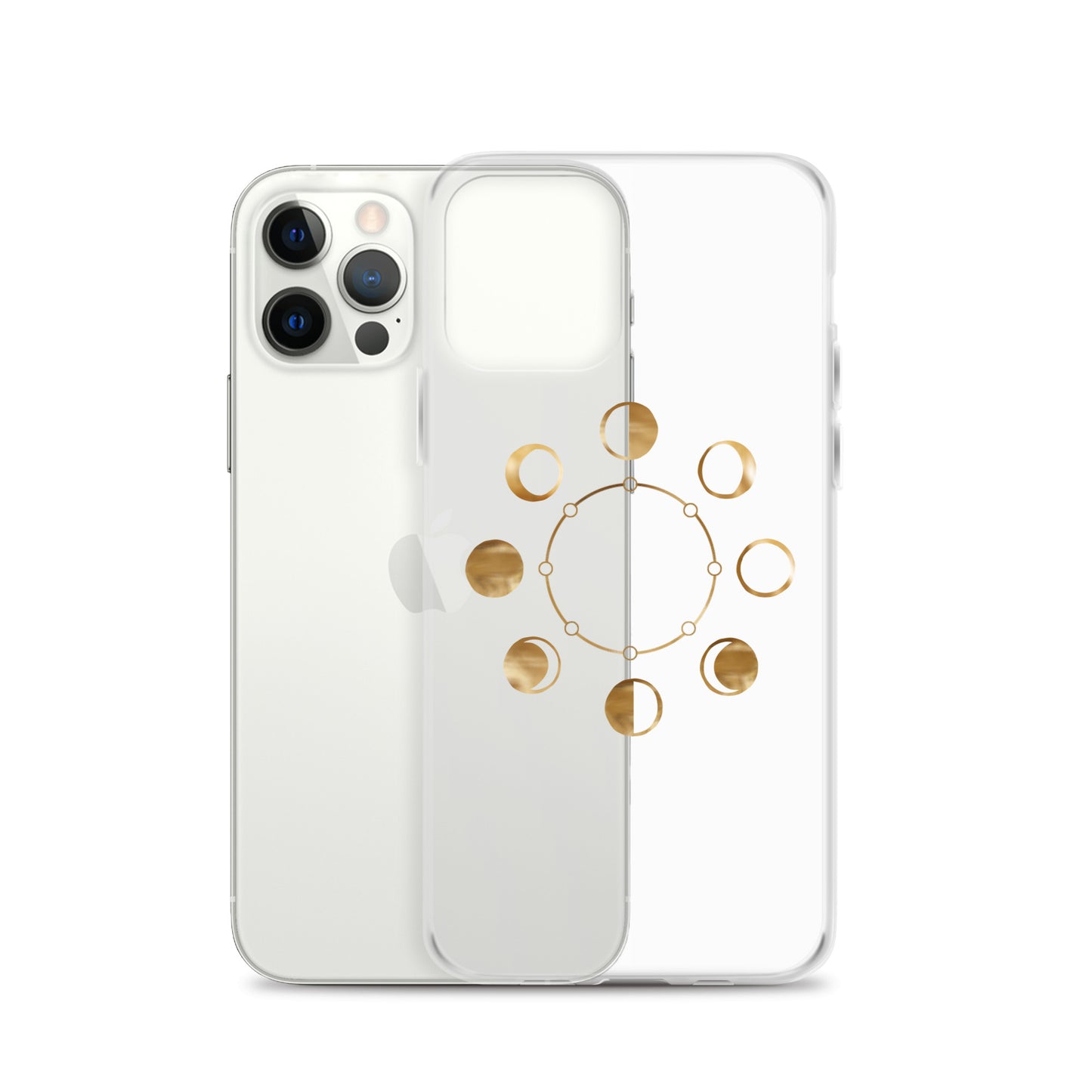 Moon Phases clear iPhone Case - Uranus House