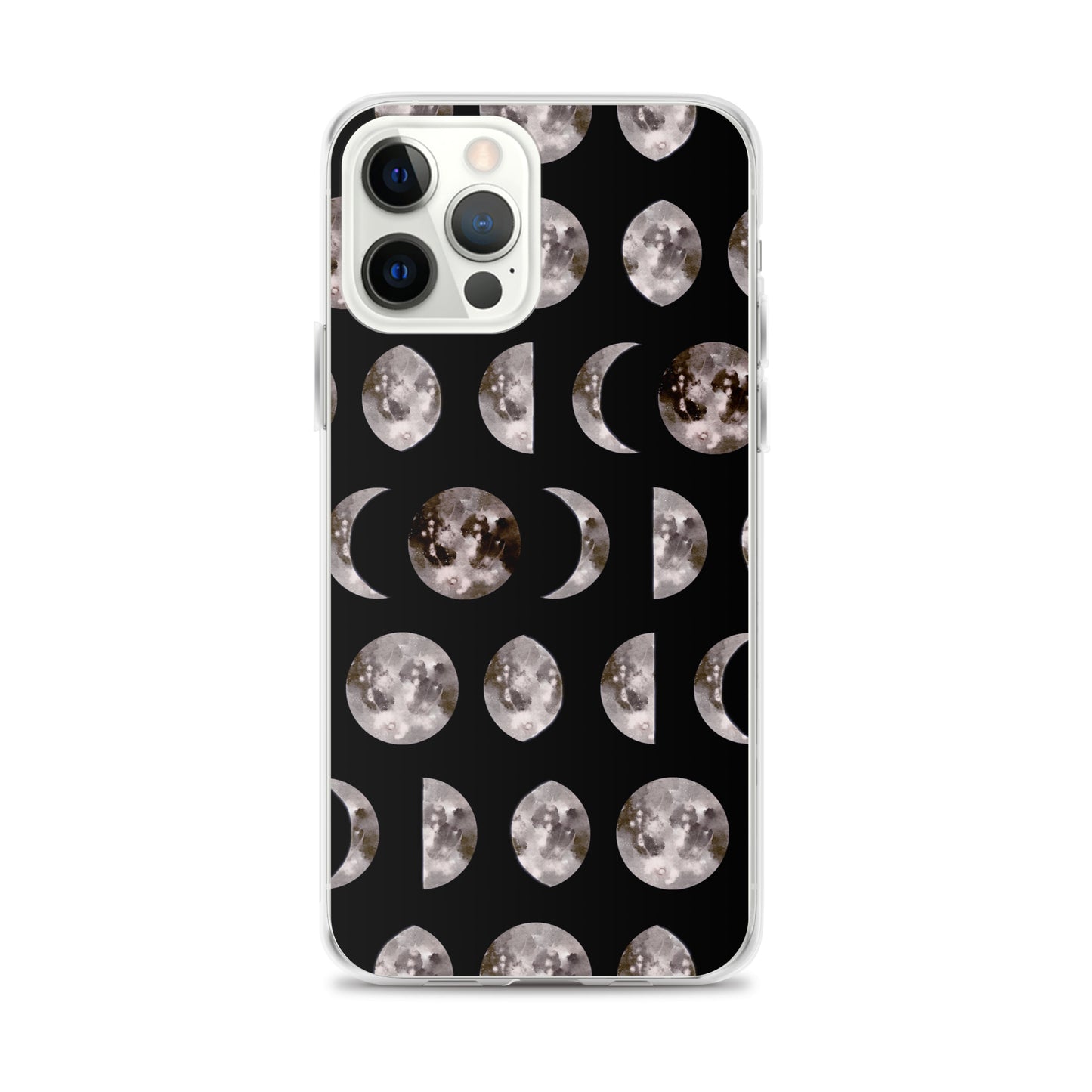 Moon Phases black iPhone Case - Uranus House