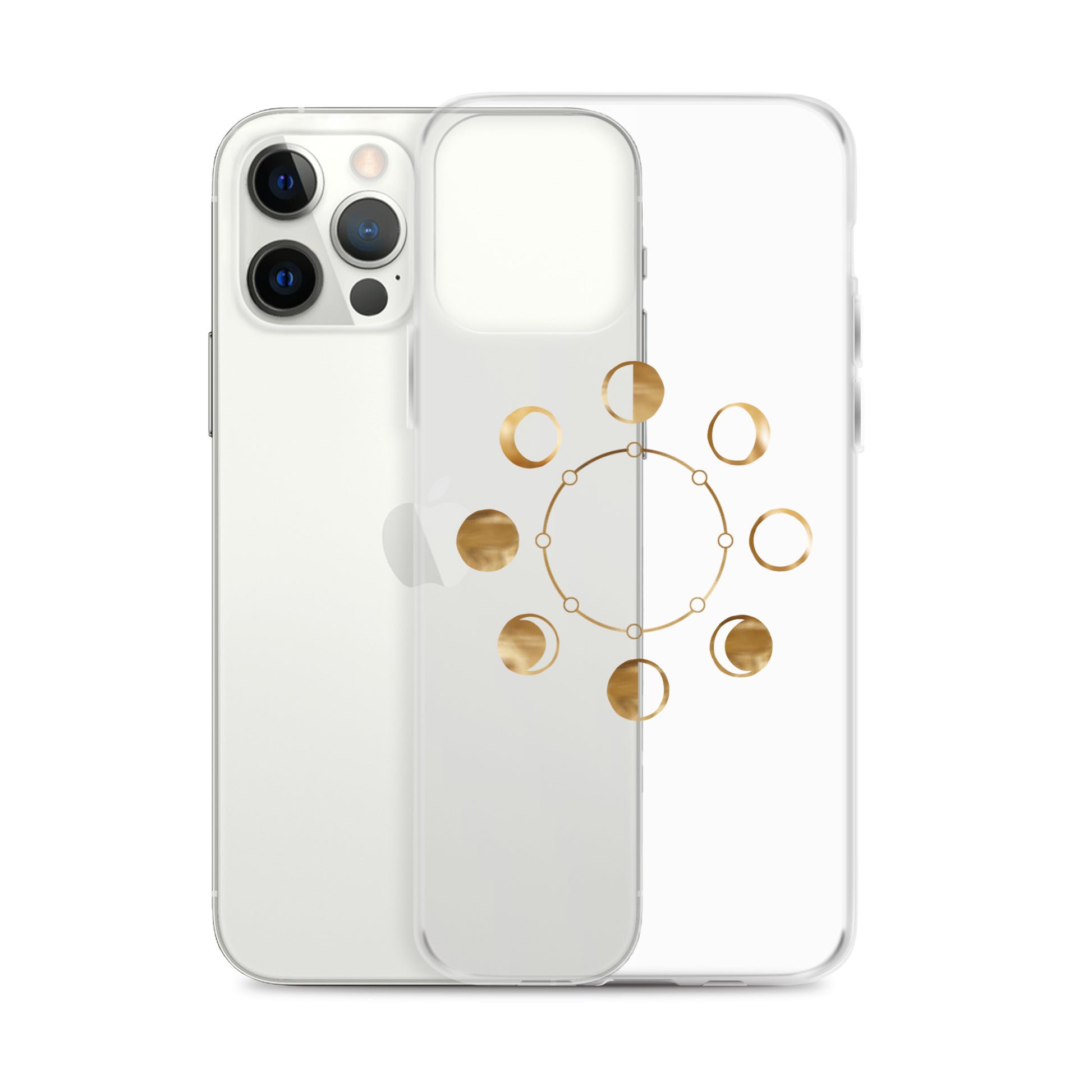 Moon Phases clear iPhone Case - Uranus House