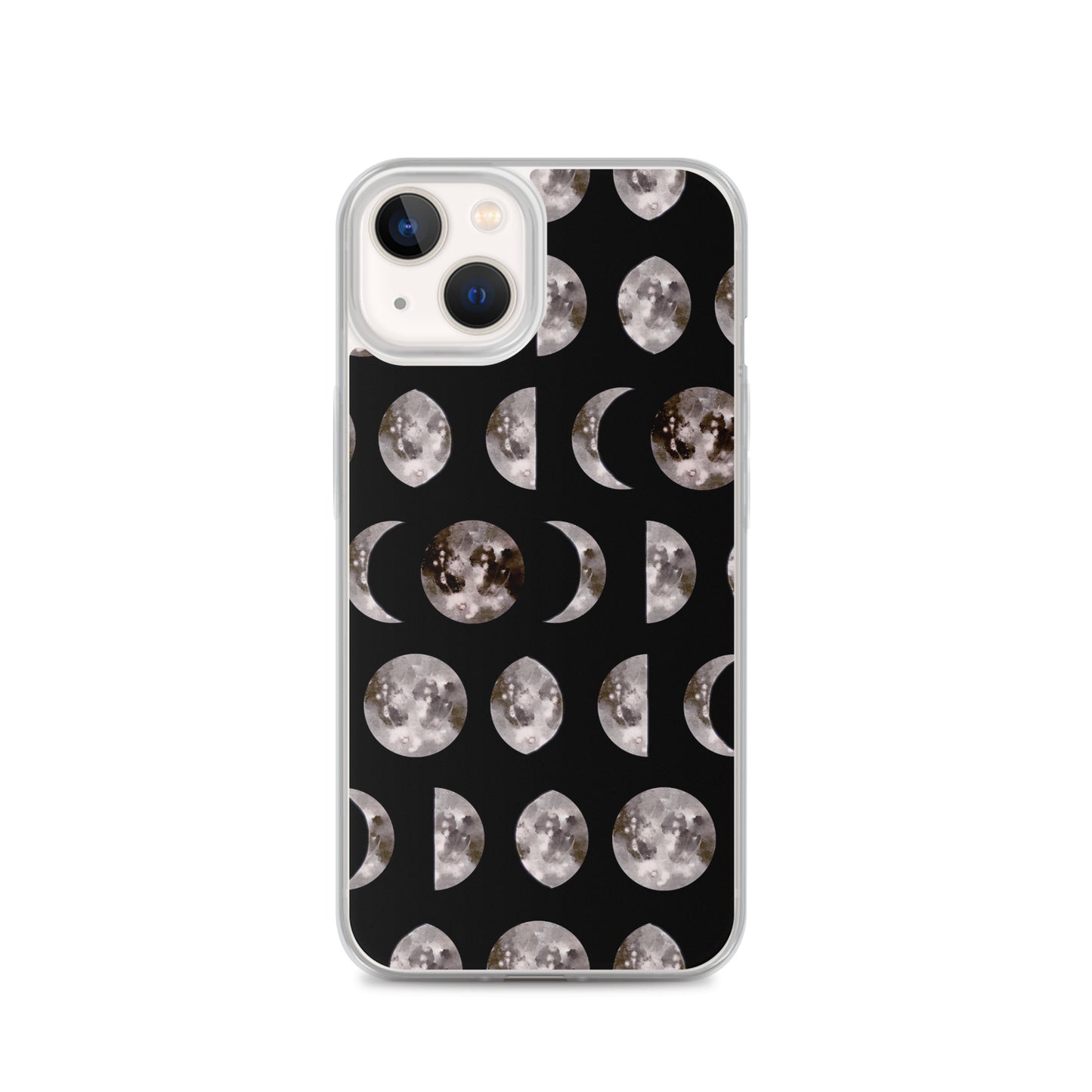 Moon Phases black iPhone Case - Uranus House