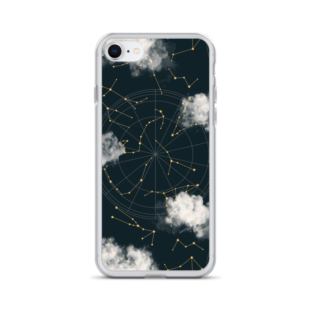 Constellation Cloudy Zodiac iPhone Case - Uranus House