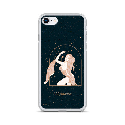 Aquarius star sign woman iPhone Case - Uranus House