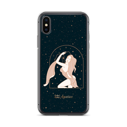 Aquarius star sign woman iPhone Case - Uranus House