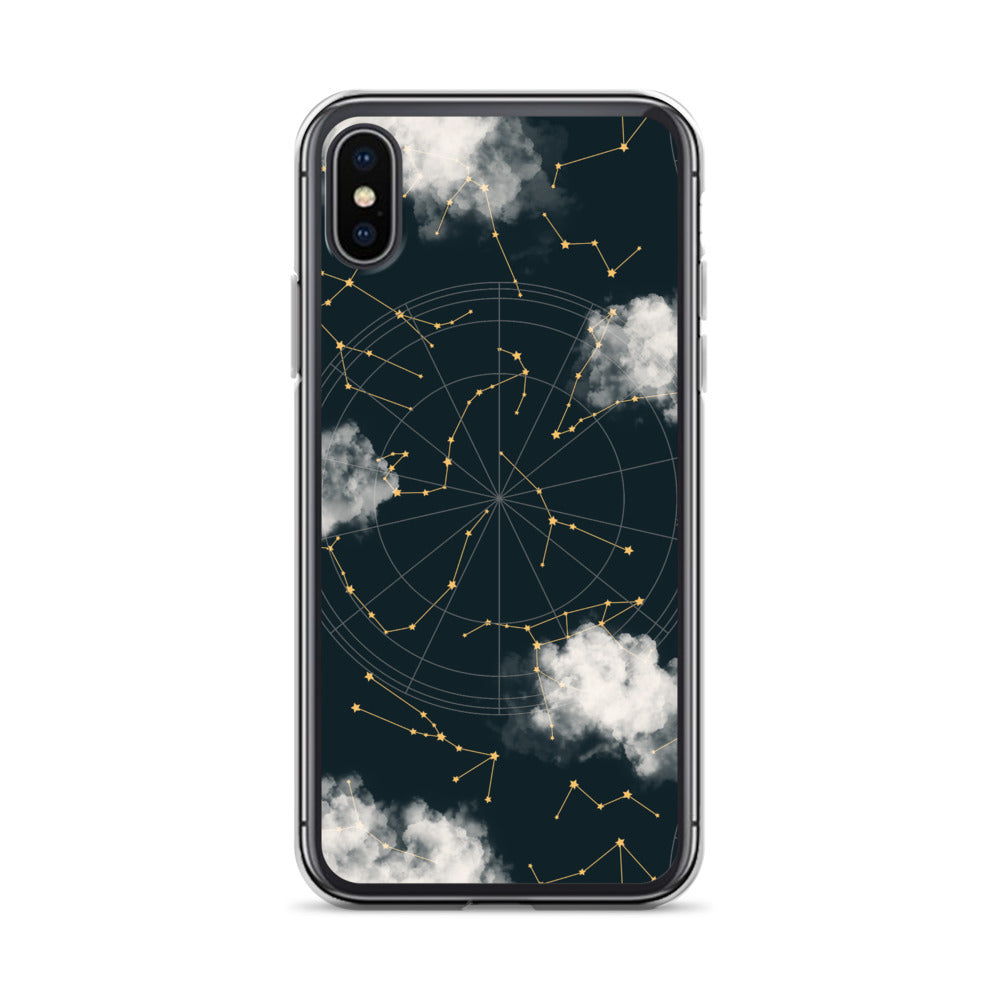 Constellation Cloudy Zodiac iPhone Case - Uranus House