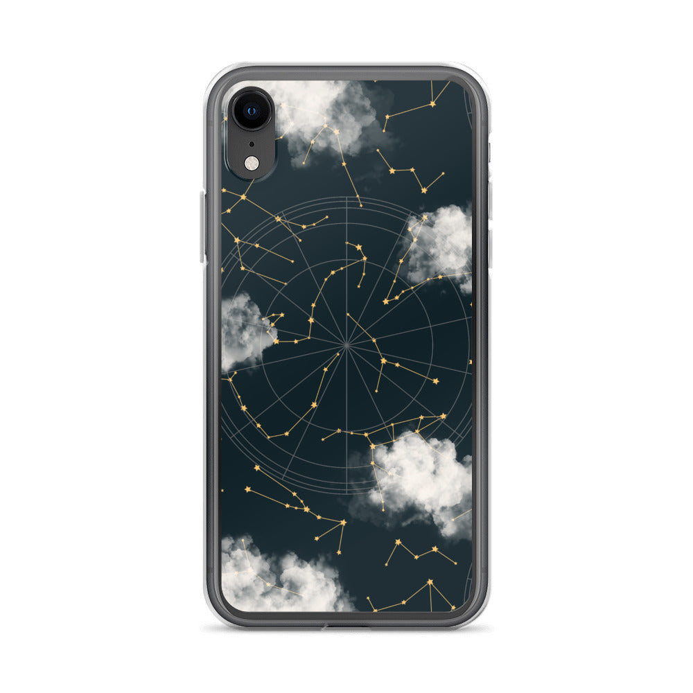 Constellation Cloudy Zodiac iPhone Case - Uranus House