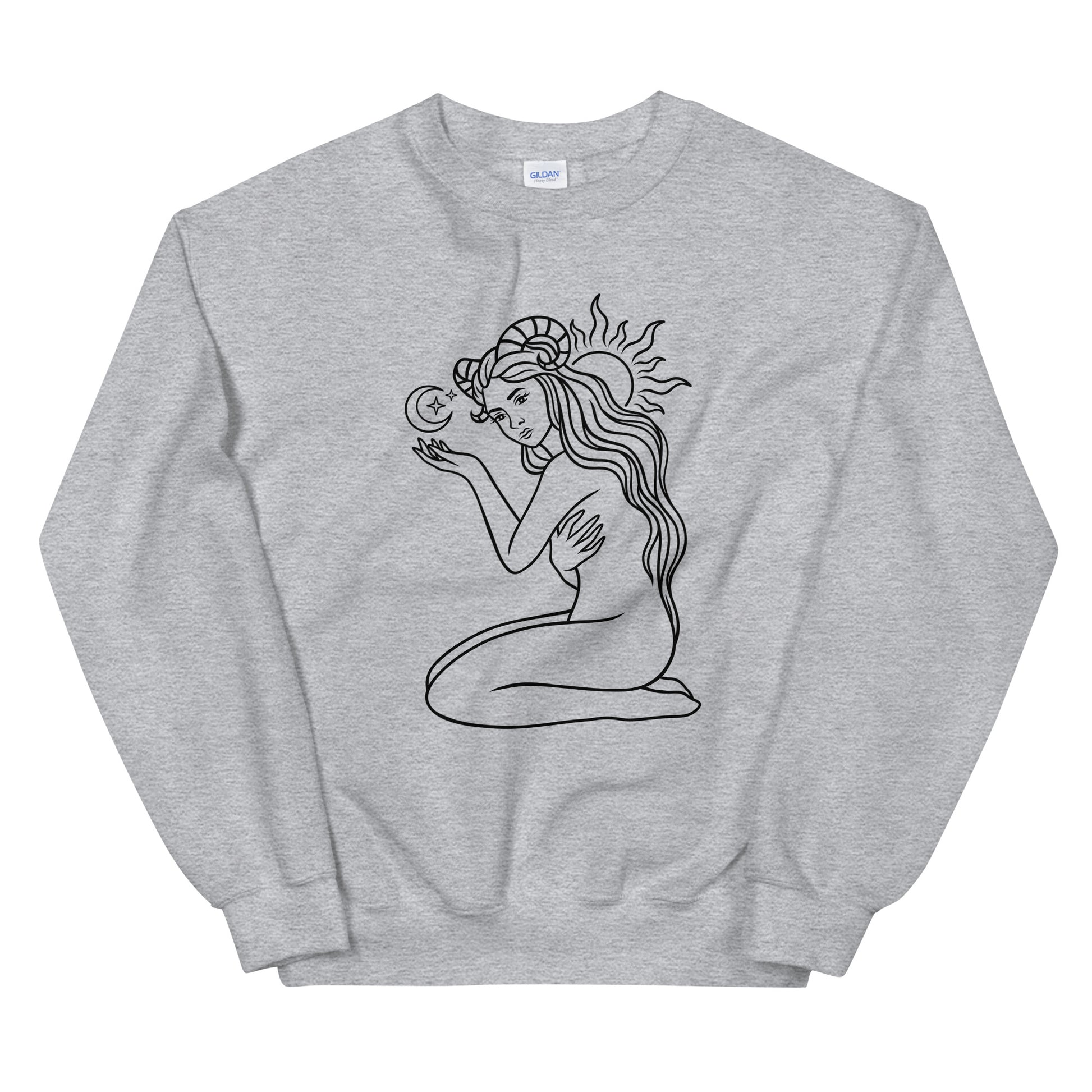 Aries Woman Unisex Sweatshirt - Uranus House