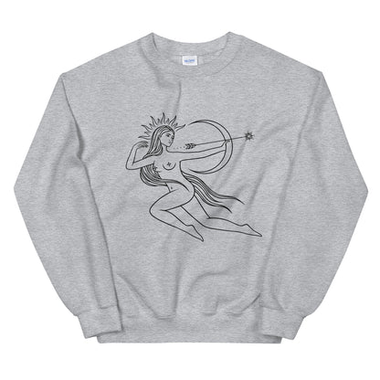 Sagittarius Woman Unisex Sweatshirt - Uranus House