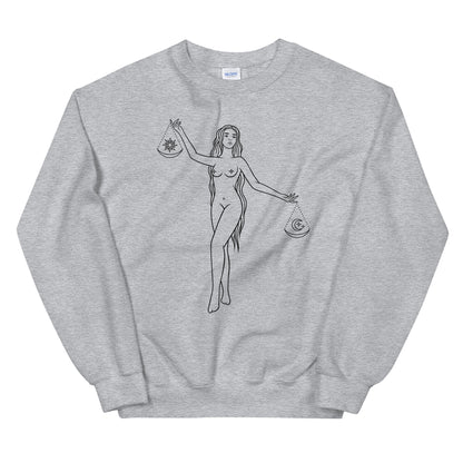 Libra Woman Unisex Sweatshirt - Uranus House