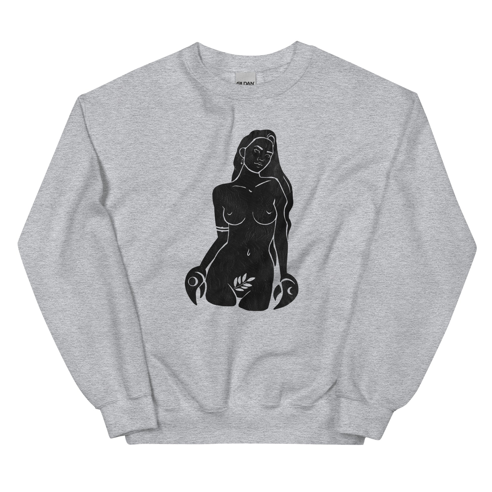 Cancer Woman Celestial Unisex Sweatshirt - Uranus House