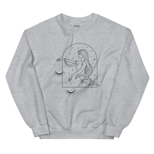 Libra Woman Star sign Unisex Sweatshirt - Uranus House