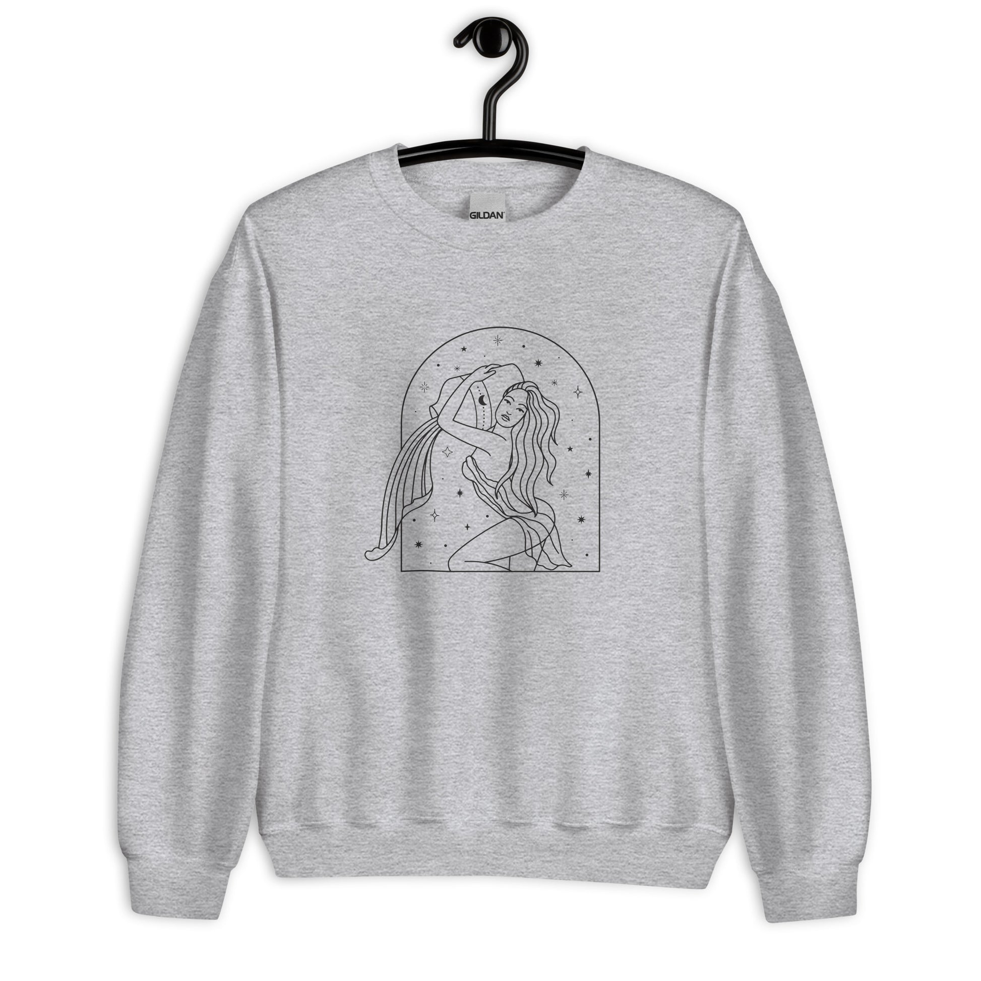 Aquarius Woman Star sign Unisex Sweatshirt - Uranus House