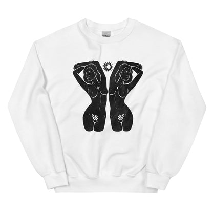 Gemini Woman Celestial Unisex Sweatshirt - Uranus House