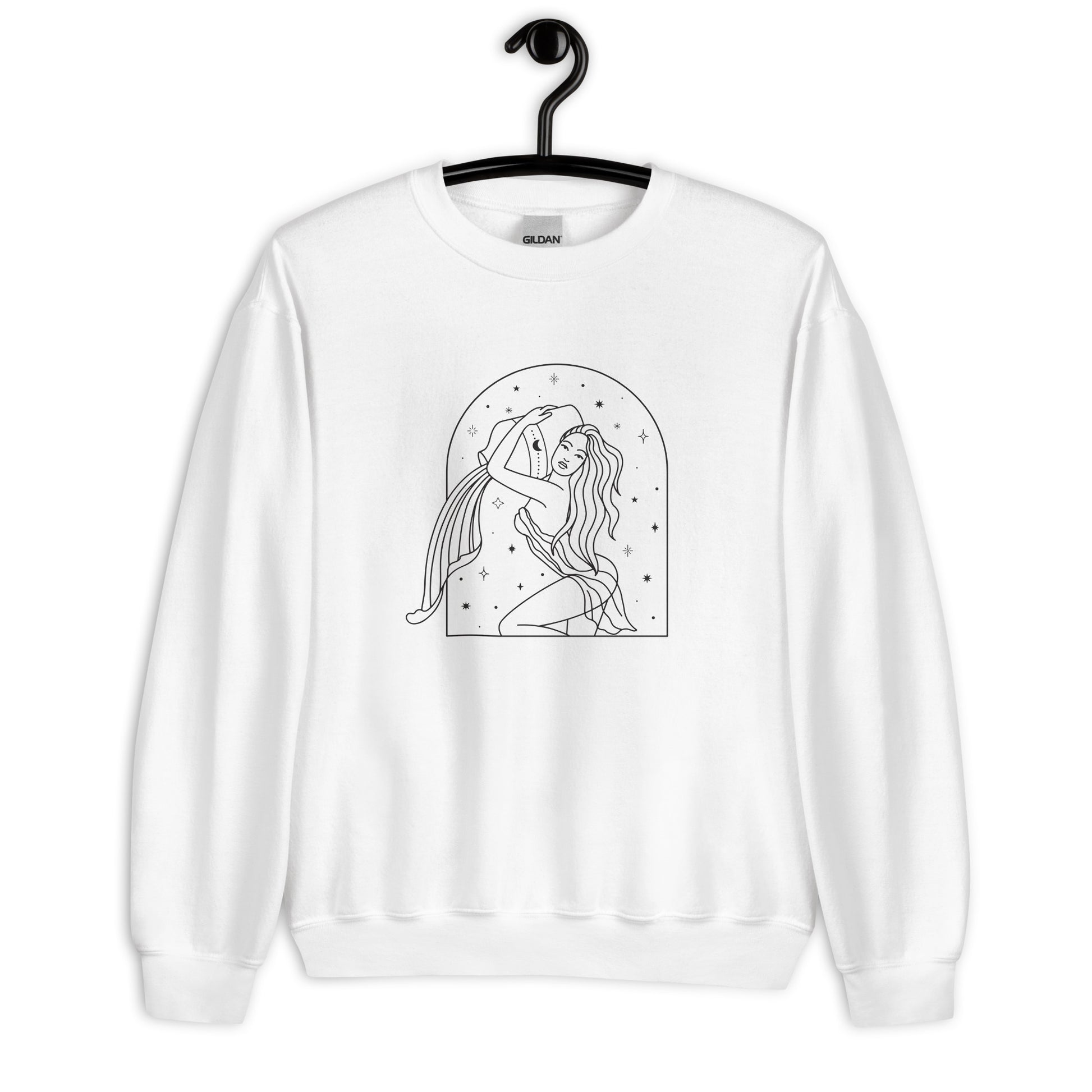 Aquarius Woman Star sign Unisex Sweatshirt - Uranus House