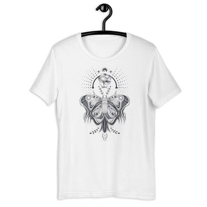 Luna Moth Mystical Moon Witchy Unisex T-Shirt - Uranus House